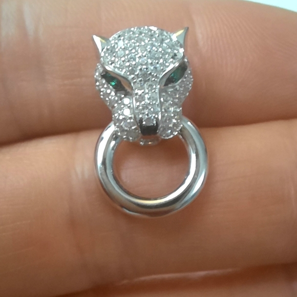 Cougar Sterling SILVER Designer Pendant - Picture 7 of 8